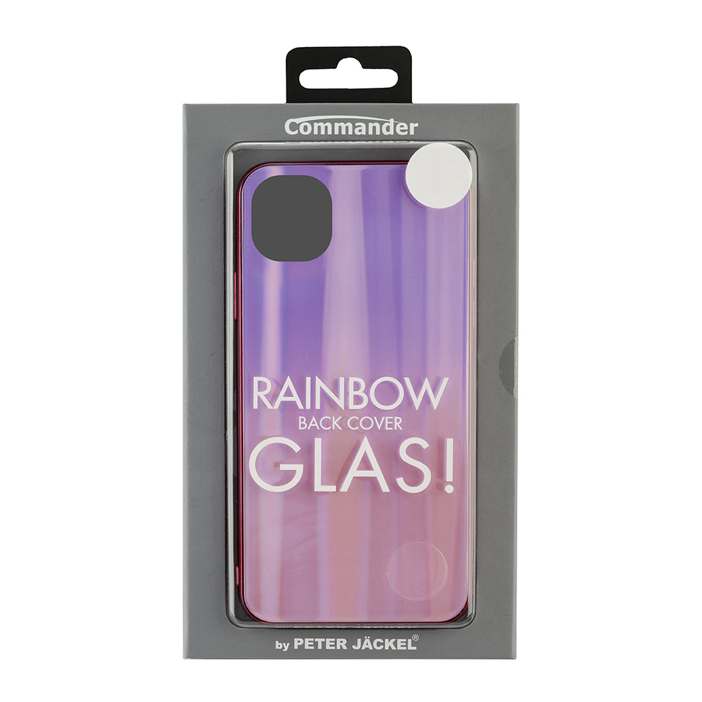 Glas Back Cover RAINBOW für Apple iPhone 12 Mini Purple