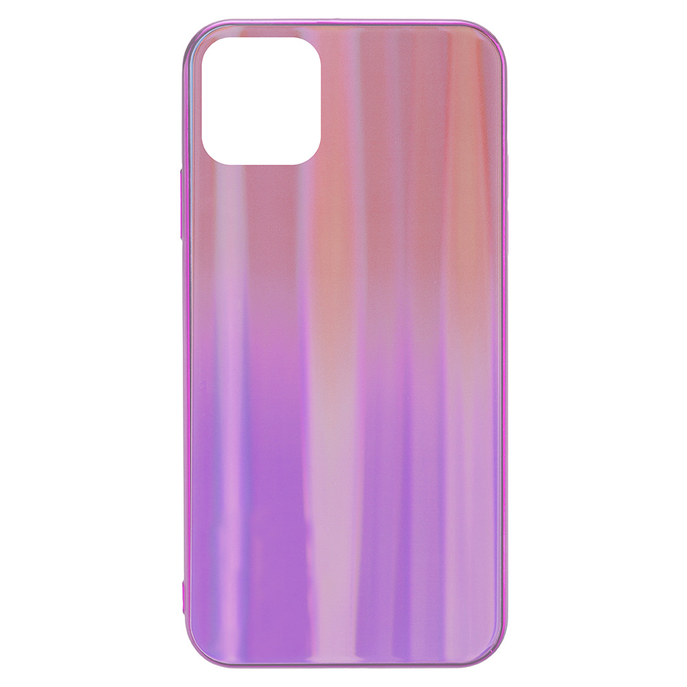 Glas Back Cover RAINBOW für Apple iPhone 12 Mini Purple